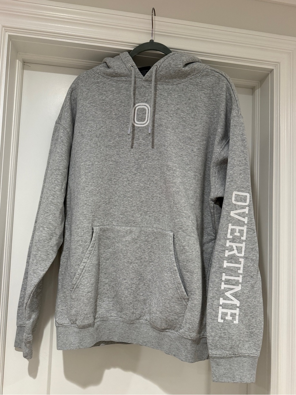 Overtime Grey Pullover Hoodie